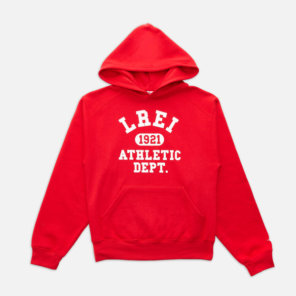 LREI ATHLETIC HOODIE in RED - Adult