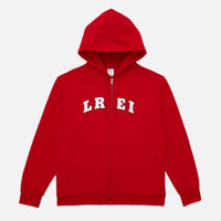 LREI ARCHED ZIP-UP HOODIE in RED - Adult
