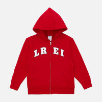 LREI ARCHED ZIP-UP HOODIE in RED - Youth