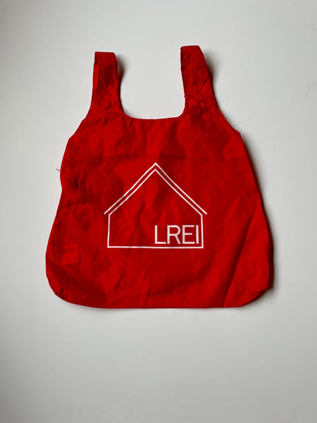 LREI FOLDAWAY SHOPPING TOTE in RED