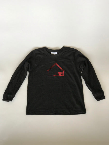 SALE - LREI Long Sleeve House Black T-shirt, Youth size